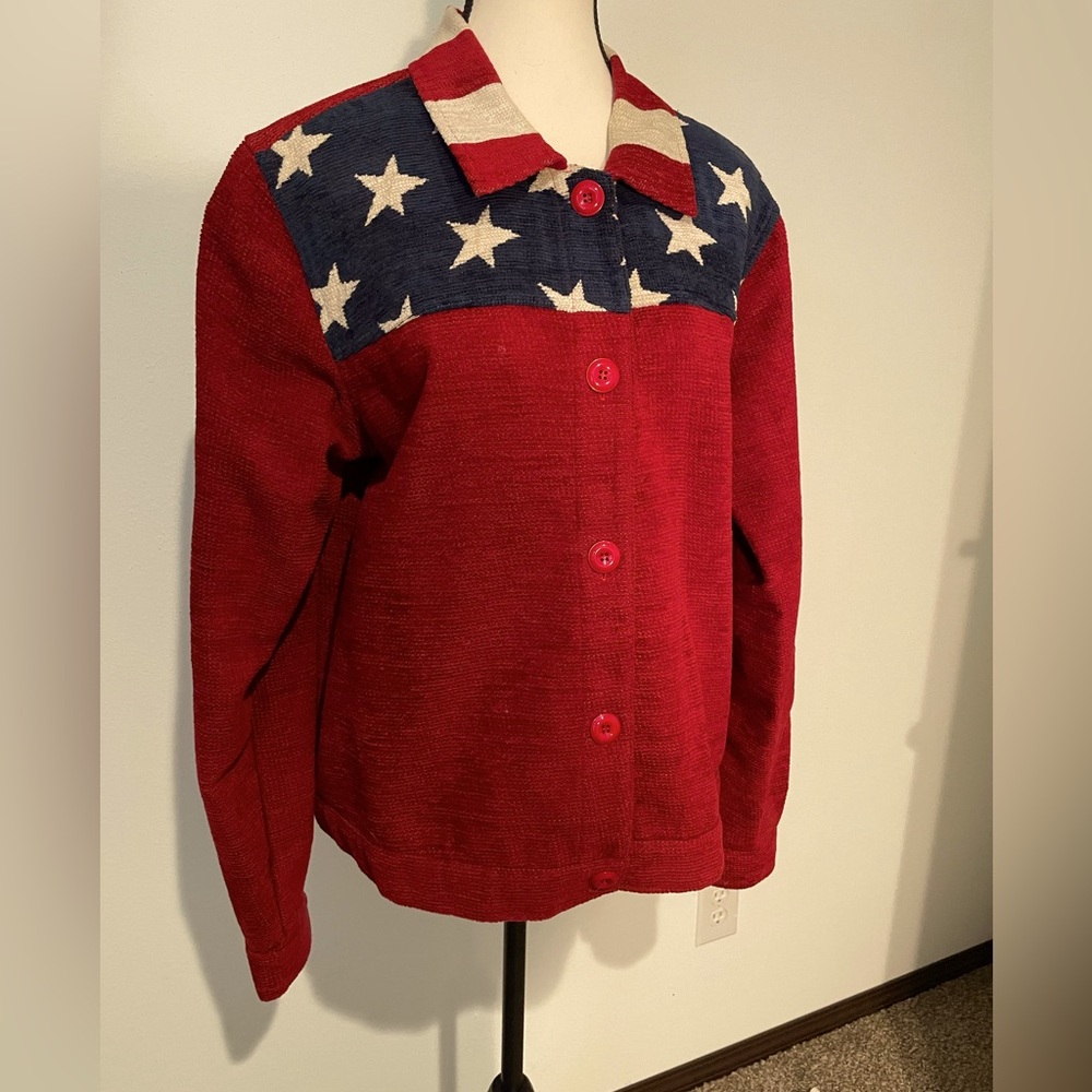 Coldwater Creek Vibrant Red Jacket